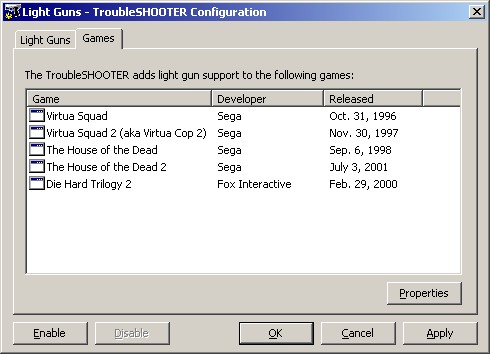 Games Tab